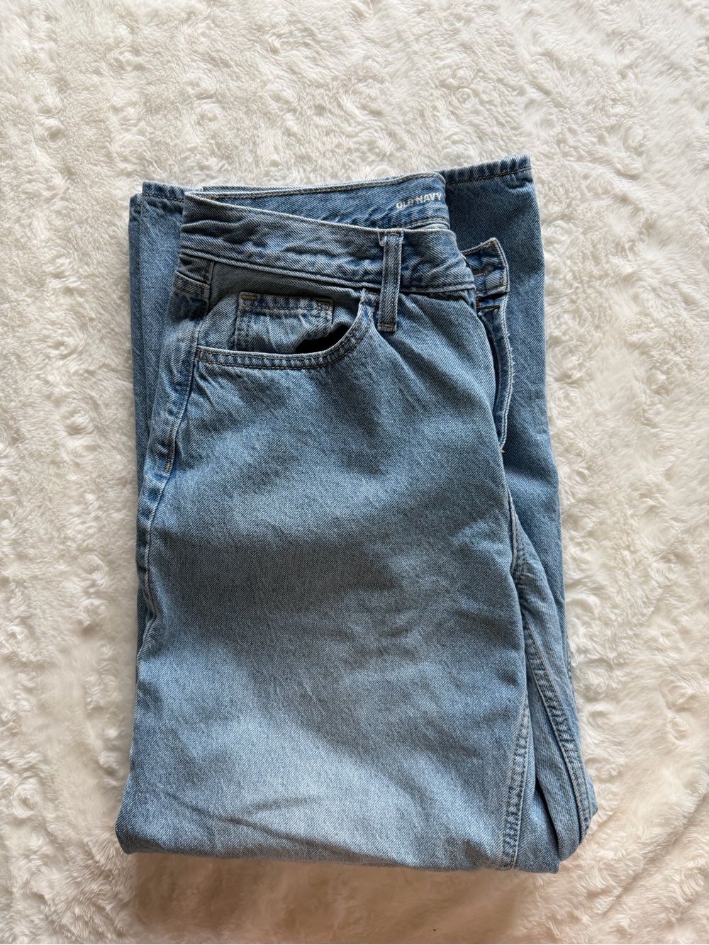 Old Navy Light Wash Baggy Wide Leg Jeans